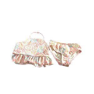 Tommy Bahama Toddler Girls Swim Suit 2 PC Pink Multi Size 4